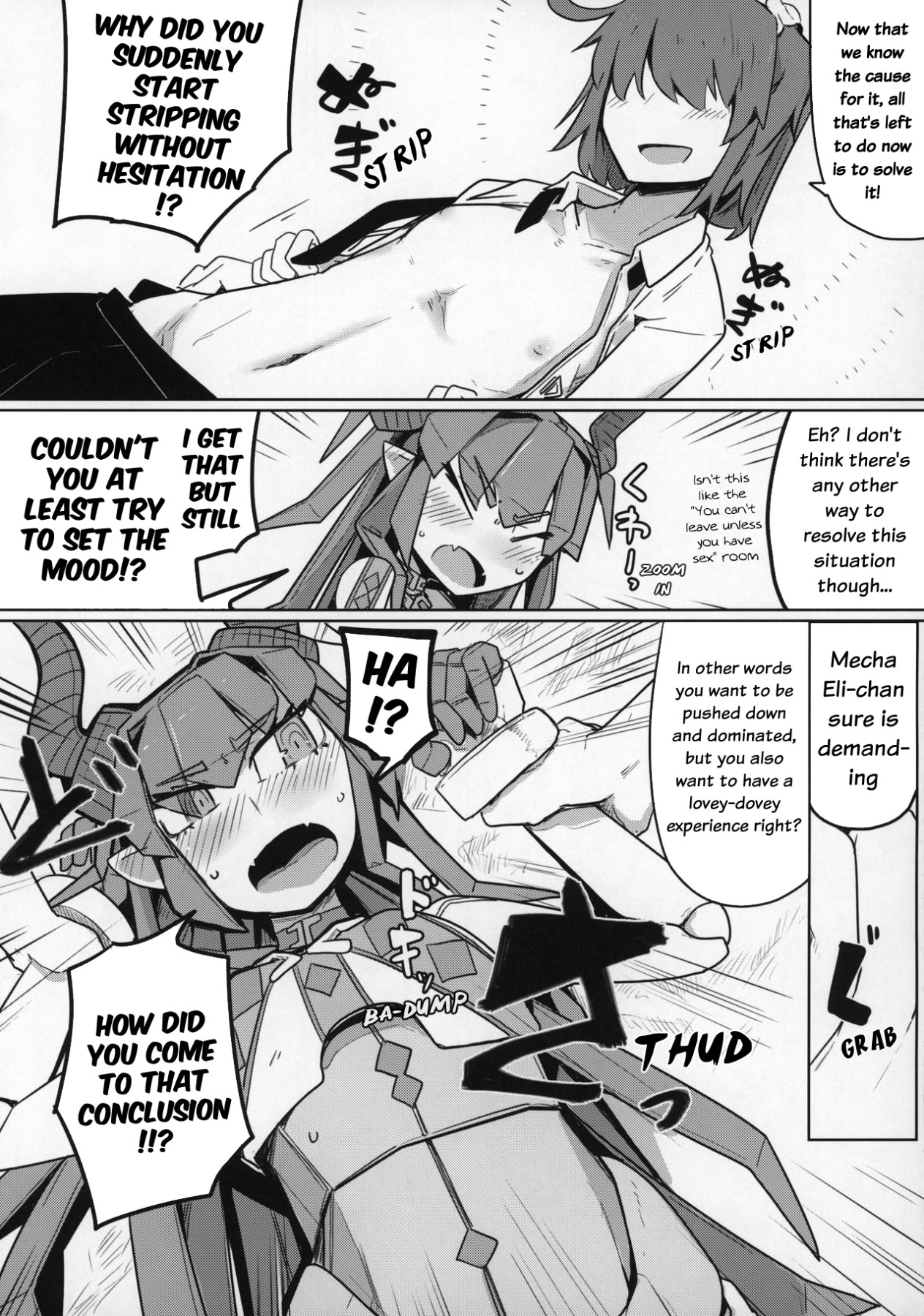 Hentai Manga Comic-Lovestruck Mecha Eli-chan and Her Cross-dressing Master-Read-10